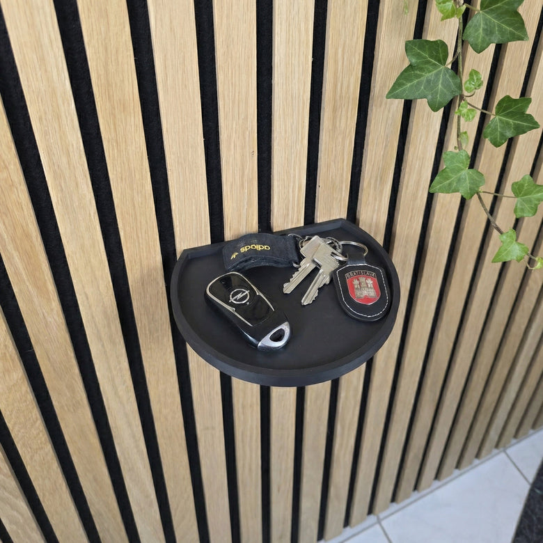 Acoustic panel shelf